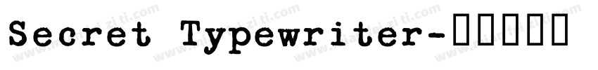 Secret Typewriter字体转换